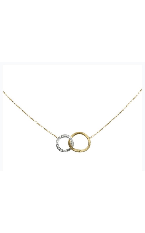 MARCO BICEGO Jaipur Gold 18K Yellow and White Gold Mixed Link Diamond Pavé Pendant