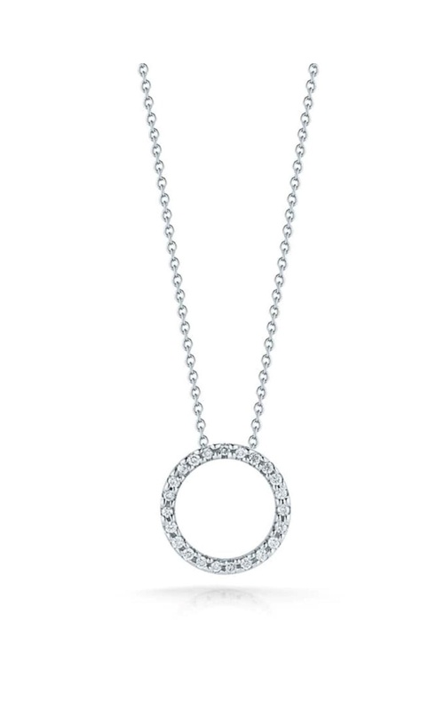 ROBERTO COIN 18K Gold Tiny Treasures Small Diamond Circle Necklace