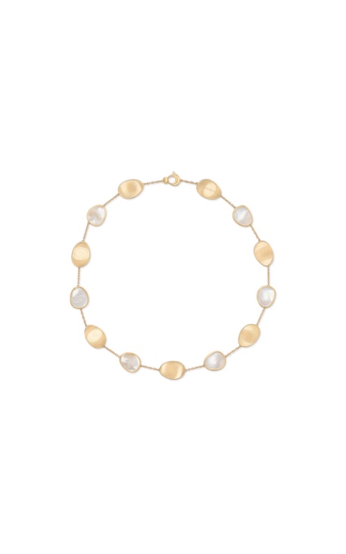 MARCO BICEGO Lunaria 18K Yellow Gold Necklace with Mother of Pearl, Short
