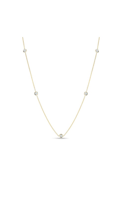 ROBERTO COIN 18K Gold Diamonds By The Inch 5 Station Necklace