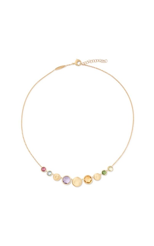 MARCO BICEGO Jaipur Color 18K Yellow Gold Gemstone Halfsie Necklace