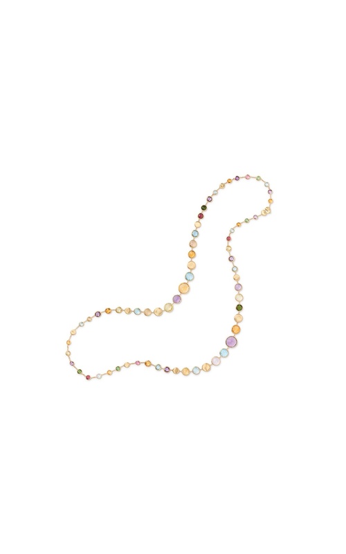 MARCO BICEGO Jaipur Color 18K Yellow Gold Long Graduated Gemstone Necklace