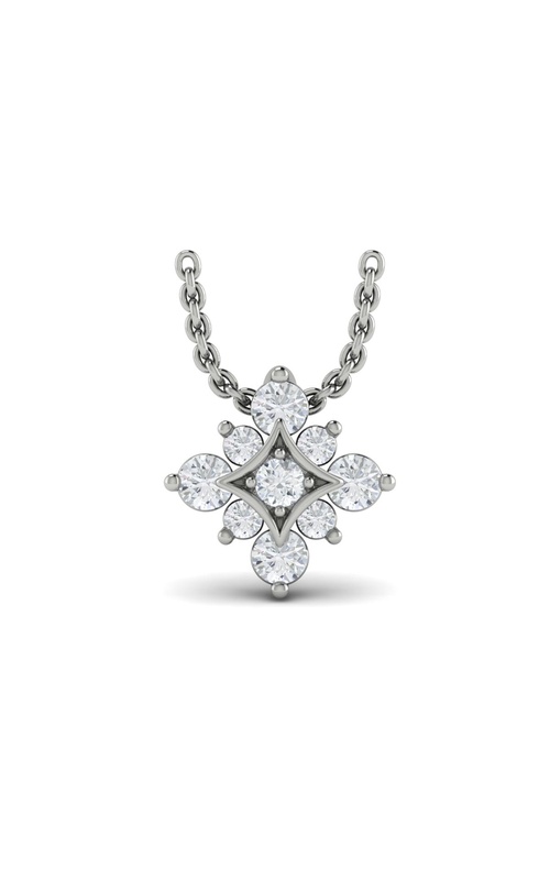 VLORA Estrella Floating Diamond Star Pendant Necklace