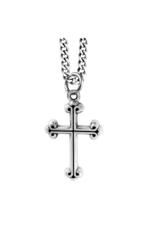 KING BABY Extra Small Traditional Cross Pendant in Sterling Silver