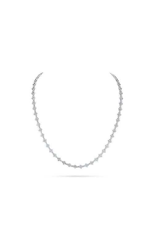 A.LINK 18 Karat White Gold Diamond Tennis Necklace