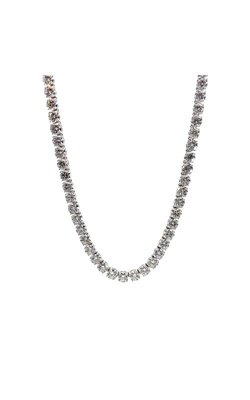 NADER KASH 18K White Gold Diamond Tennis Necklace