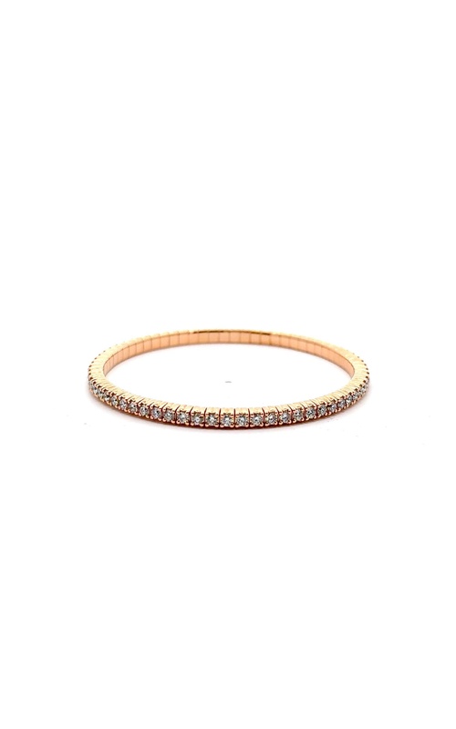 A.LINK 18 Karat Rose Gold Diamond Flex Tennis Bracelet