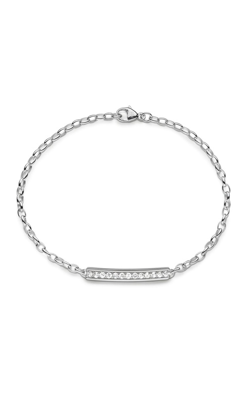 MONICA RICH KOSANN Carpe Diem White Sapphire Poesy Bracelet In Sterling Silver