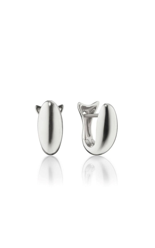 MONICA RICH KOSANN Sterling Silver Midi Perseverance Sculptural Fish Huggie Earrings