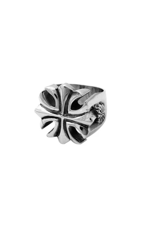 KING BABY Sterling Silver Gothic Cross Ring