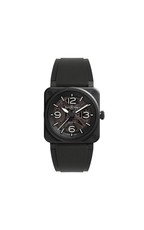 Bell & Ross 41MM BR03 Skeleton Black Ceramic
