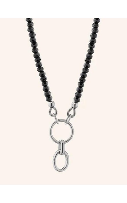 MONICA RICH KOSANN 18 Design Your Own Black Spinel Charm Chain Necklace, 1 Charm Station