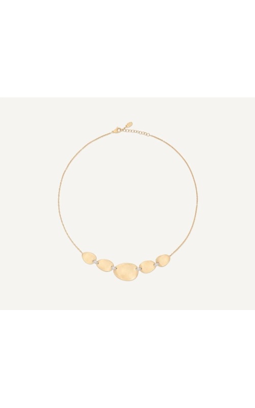 MARCO BICEGO 18K Yellow Gold Lunaria Halfsie Necklace With Diamond Accents