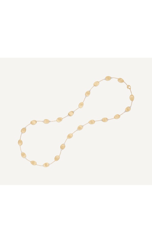 MARCO BICEGO 18K Yellow Gold Lunaria Long Necklace With Diamond Accents