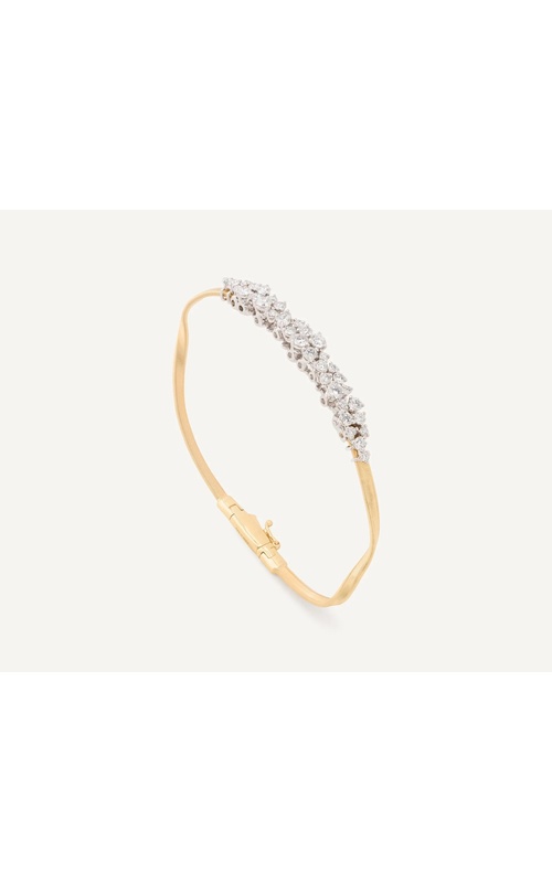 MARCO BICEGO 18K Yellow Gold Marrakech Bracelet with Graduated Diamond Cluster