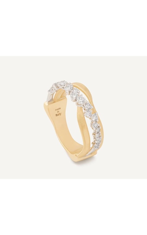 MARCO BICEGO 18K Yellow Gold Marrakech 3-Strand Ring With Diamond Row