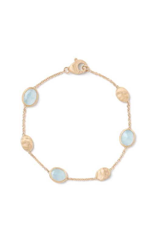 MARCO BICEGO Siviglia 18K Yellow Gold Aquamarine & Gold Bracelet