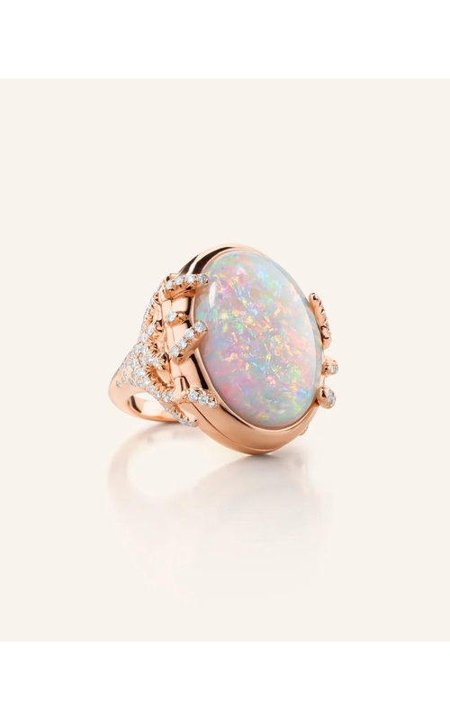 MONICA RICH KOSANN Special Edition Australian Crystal Opal Locket Ring with Diamonds