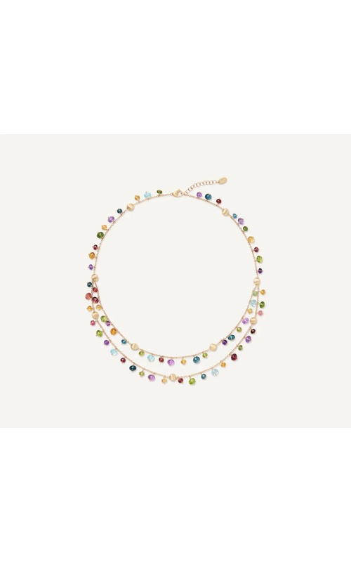 MARCO BICEGO Africa 18K Yellow Gold 2-Strand Mixed Gemstone Necklace