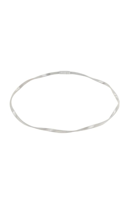 MARCO BICEGO Marrakech 18K White Gold Twisted Supreme Necklace