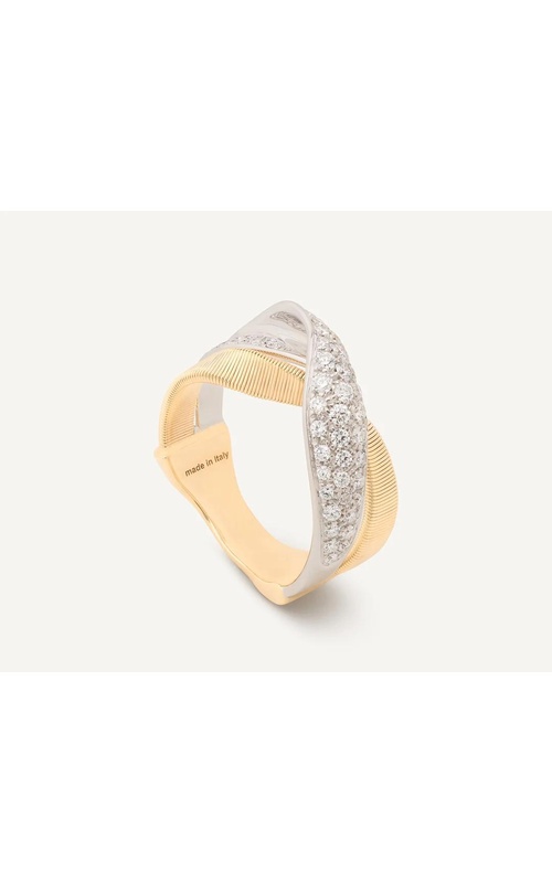 MARCO BICEGO Marrakech 18K Yellow Gold 2-Strand Diamond Crossover Ring