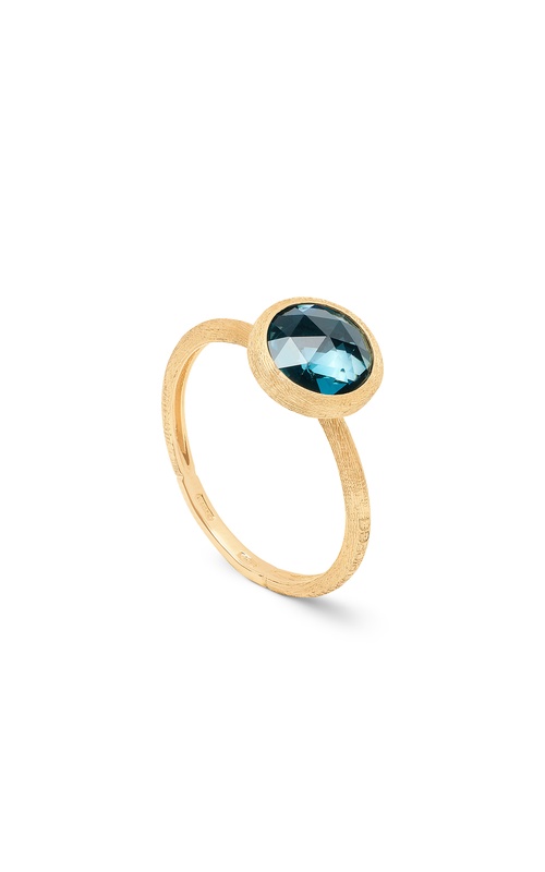 MARCO BICEGO Jaipur Color 18K Yellow Gold London Blue Topaz Stackable Ring
