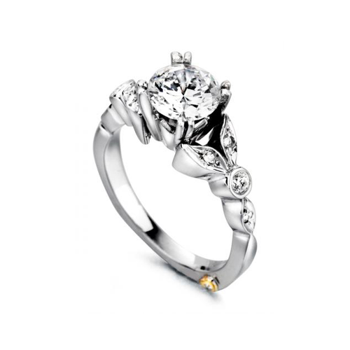 Mark Schneider Floral Engagement Ring Reminiscent 16210