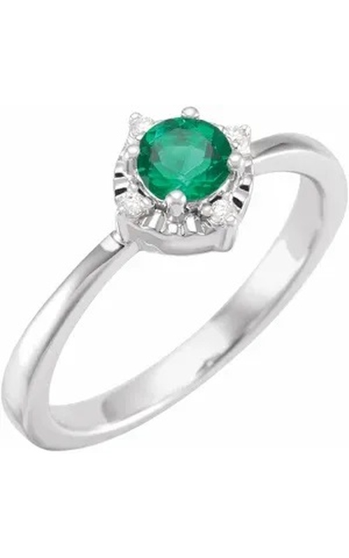 Lab-Grown Emerald Ring