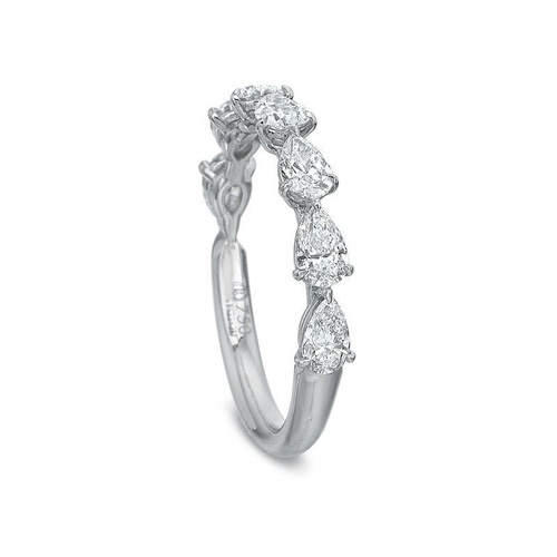 Precision Set Platinum Grand Aire Prong Set Diamond Band
