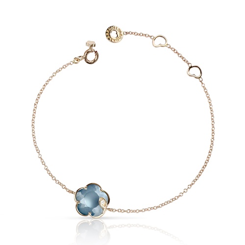 Pasquale Bruni 18K Rose Gold Petit Joli Lunar Night Blue Gem & Diamond Bracelet