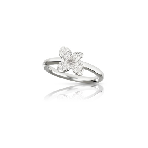 Pasquale Bruni 18K White Gold Petit Garden Diamond Ring