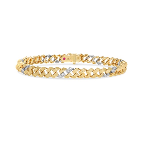 Roberto Coin 18K Yellow & White Gold 7 San Marco Diamond Bracelet