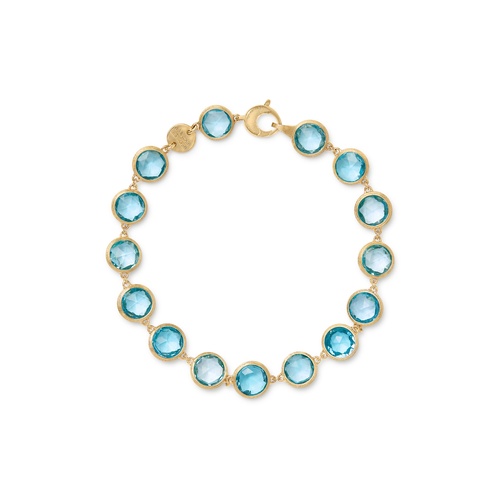 Marco Bicego 18K Yellow Gold 7 Jaipur Color Blue Topaz Bracelet