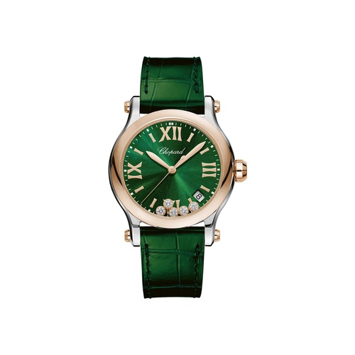 Chopard Happy Sport 36MM Steel & 18K Rose Gold Watch