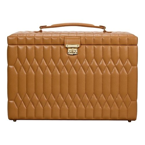 WOLF Lauren Extra Large Jewelry Box in Caramel