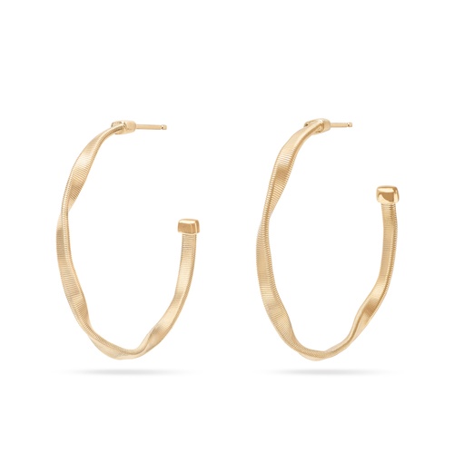 Marco Bicego 18K Yellow Gold Marrakech Small Twist Hoop Earrings