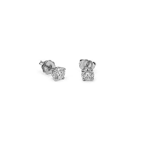 Alson Signature Collection 14K White Gold .81CTW Diamond Stud Earrings