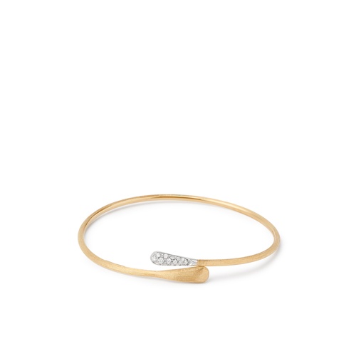 Marco Bicego 18K Yellow & White Gold Lucia Diamond Bypass Cuff Bracelet