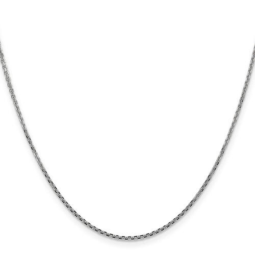 Alson Signature Collection 14K White Gold 18 1.45MM Diamond-Cut Cable Chain