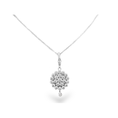 Alson Signature Collection 18K White Gold Diamond Necklace