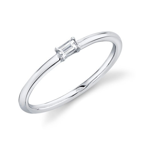 Shy Creation 14K White Gold Diamond Ring