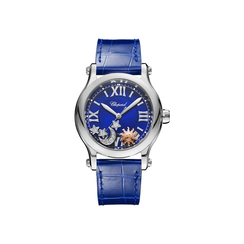Chopard Happy Sport Sun, Moon and Stars 36MM Steel Watch