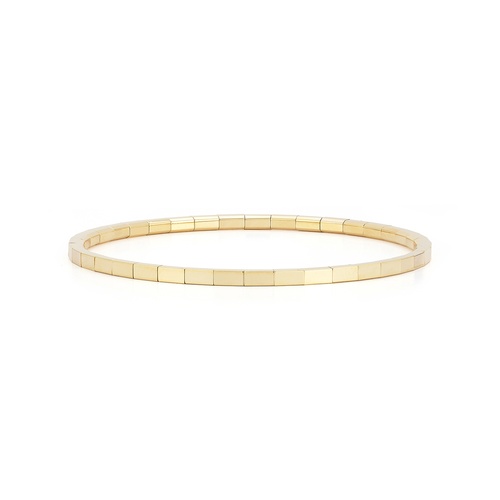Alson Signature Collection Men's 18K Yellow Gold Stretch Bracelet