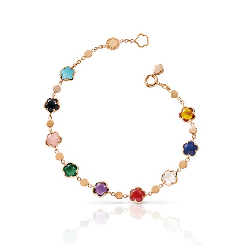 Pasquale Bruni 18K Rose Gold Multi Gemstone Figlia Dei Fiori Bracelet