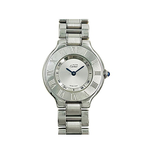 Also Pre-Owned Cartier 21 Must De Cartier 28MM Steel Watch