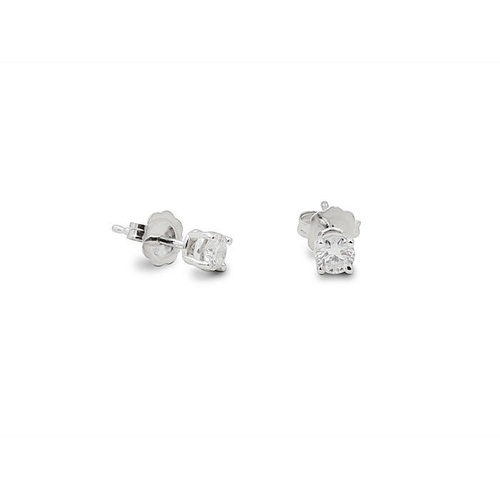 Alson Signature Collection 14K White Gold .24CTW Diamond Stud Earrings Alson Signature Collection 14K White Gold .24CTW Diamond Stud Earrings