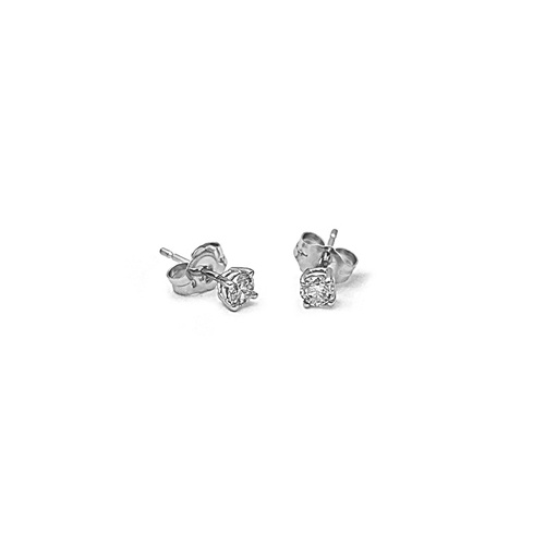 Alson Signature Collection 14K White Gold .27CTW Diamond Stud Earrings