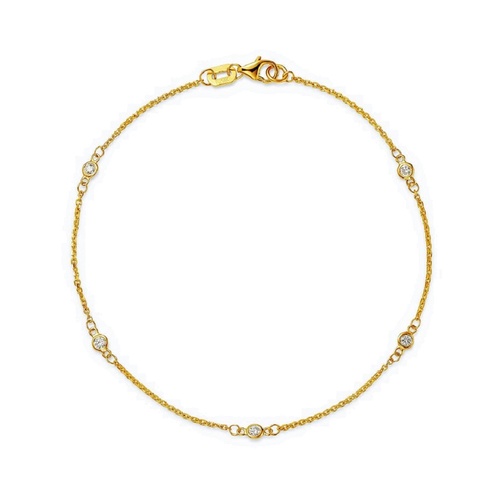 Alson Signature Collection 14K Yellow Gold 18 Diamond By The Yard Bracelet
