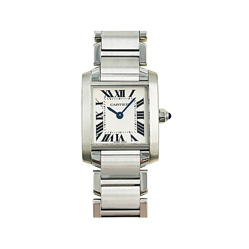 Alson Pre-Owned Cartier Tank Francaise Small Model Steel Watch