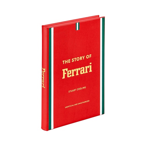Graphic Image The Story of Ferrari, Red Bonded Leather
